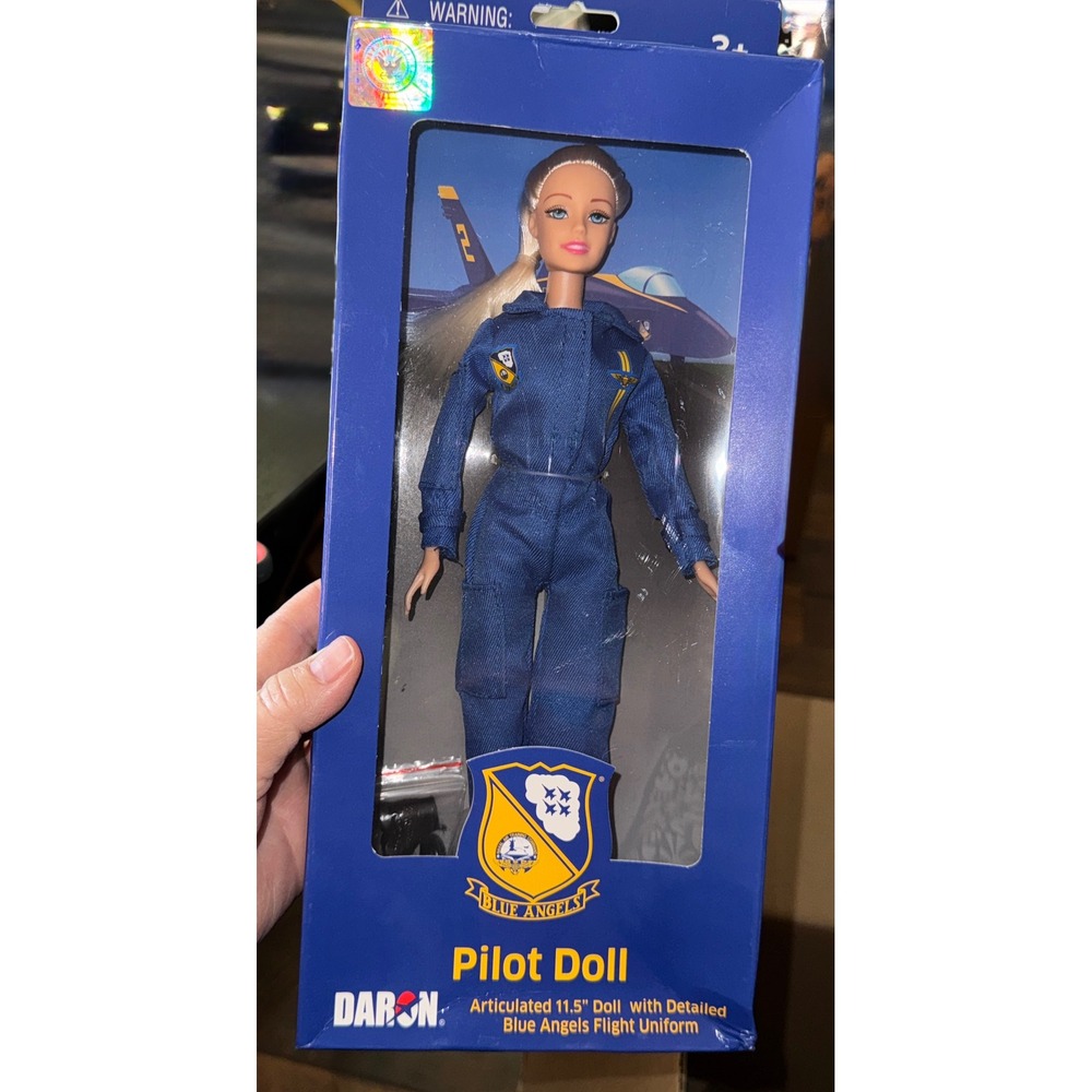 Daron Blue Angels Pilot Doll 11.5"‎ Articulated Detailed Flight Uniform NEW